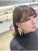 顔周りカット×透明感カラー