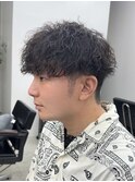 ツイスパ無造作マッシュツイストスパイラルパーマ癖毛