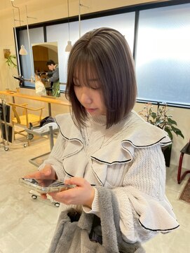 ヘアーブレイス(hair brace) 千葉駅/着物ヘア/大人ガーリー/ダークアッシュ/似合わせカット