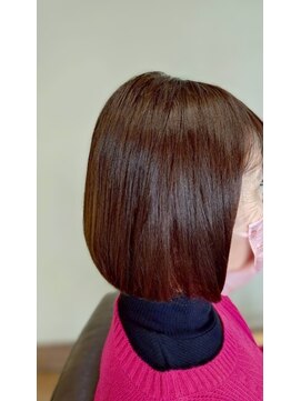 フリックフラック 西台店(Flic Flac) コンパクトボブ/グレージュブラウン/髪質改善 【西台/高島平】