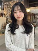 小顔顔まわりカット/ロングレイヤー