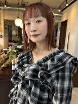 エンベロープス 中目黒(Envelopes) ミディアムボブ/レイヤーボブ/オレンジブラウン