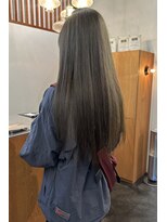 ニール 名古屋 伏見 丸の内(NEELU)&nbsp;【RIE】ブリーチなしダブルカラーでつくるオリーブベージュ