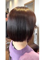 エスト(est.) オレンジブラウン×コンパクトボブ 20代30代40代50代