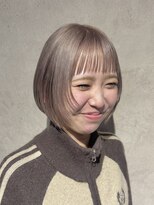 エンクス(enx) ミルクティーブロンド/ダークブルー/デジタルパーマ/鶴ヶ峰SK75