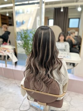 ガルボ ヘアー(garbo hair) 高知プルエクステシルバーグラデーションダイヤモンド