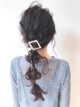 ポンテロッソ 荒江店(ponte rosso) 編みおろしお呼ばれヘア☆