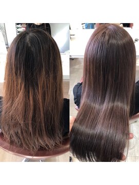 アルル 銀座(alulu) 【before→after】 グロスブラウン