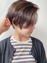 【morio 原宿】ハンサムショート前髪なしナチュラルハイライト