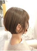 ☆なだらかな前下がりショート×グレープベージュ☆垂水須磨明石