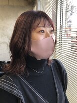 ボウ(BOW)&nbsp;ミディアムレイヤー×コーラルピンク