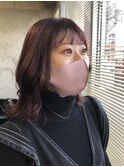 ミディアムレイヤー×コーラルピンク
