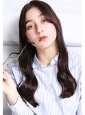 大人可愛い20代30代40代小顔暗めカラー 胸上 B5