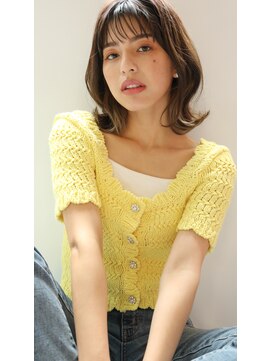 フィガロ ミリー 北生駒店(Figaro Mily) ミディアムくびれヘア