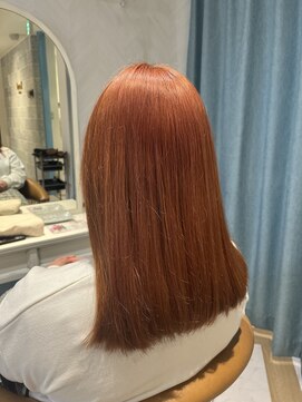 ロンドルーチェ 心斎橋(Lond luce) ダークアッシュ/ミディアムレイヤーカット［髪質改善/縮毛矯正］