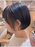 インナーカラー×ミニボブ