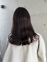 アチーブ ヘア デザイン(achieve hair design)&nbsp;なみなみウェーブ外ハネロング ダークトーンブラウンカラー