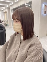 ロンド マーレ 天神大名店(Lond mare) イメチェン/チェリーブラウン/フェミニン/ダークアッシュ/束感