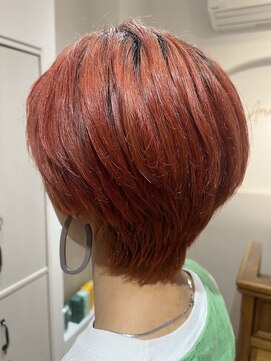 アマレット(Amaretto) 【レッドオレンジ×ショート】