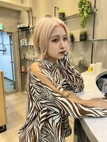 ロンドシェリ 仙台(Lond Cheri)&nbsp;くびれヘア/韓国　フェイスレイヤー　グレージュカラー 髪質改善