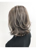 インナーグレージュ モテ髪 美髪グレージュ×ハイライト 小岩