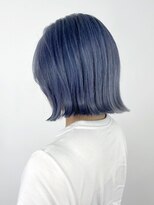 アルバム 新宿(ALBUM SHINJUKU)&nbsp;ブルーグレー_グレーベージュレイヤーロング前髪パーマ_ba476512