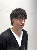 【曽我尾真生】波巻きパーマ/メンズパーマ/マッシュウルフ