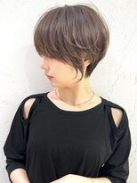 ショートボブ髪型30代40代50代前髪あり前髪なし面長丸顔【荒牧】