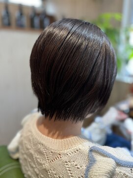 エンヘアー(eN HAIR) 【髪質改善】サラ艶ショートボブ