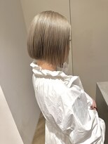 ヘアーエスクールステラ(hair S.COEUR stella) ペールベージュ/切りっぱなしボブ