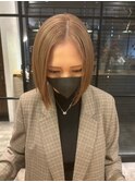 切りっぱなしボブレイヤーボブ透明感カラー髪質改小顔前髪