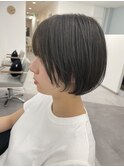 丸みボブ/アッシュ