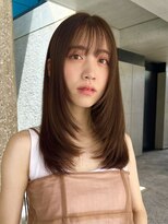 ローネス(LONESS)&nbsp;マロンベージュ/ロングレイヤー/レイヤーカット