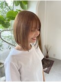 切りっぱなしボブ/shiho