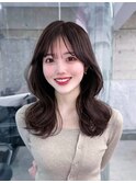 美髪韓国レイヤーイメチェン似合わせ小顔シースルーワイドバング