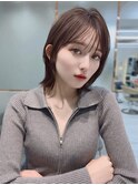 イメチェン外ハネボブ美髪ワイドバング/レイヤーカット顔周り