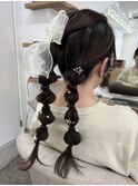 編みおろしツイン