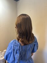 アンツ ヘアーアンドリゾート 辻堂本店(ANT'S Hair and Resort) くびれヘア/アプリコットオレンジ/ハイライトカラー/辻堂