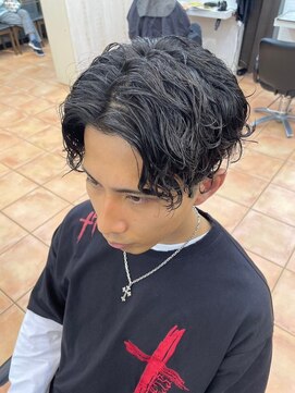 インパークス 町屋店(hair stage INPARKS) スーツ短髪ツーブロック束感モテる黒髪シークレットパーマ流行
