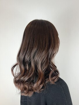 ヘアデザイン アンジェロカフェ(Hair Design Angelo cafe) レッドブラウン/セミロングスタイル/20代30代40代