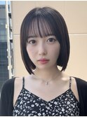 韓国タッセルボブ前髪カット髪質改善銀座