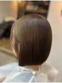 切りっぱなしボブ