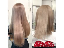 艶感・透明感のあるミルクティーベージュ