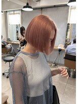 ロマリア ヒルズ 表参道 原宿(Lomalia HILLS) LomaliaHILLS ハイトーンオレンジカラーボブ