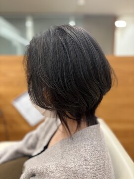 ファースト 長町店(first) 【イルミナカラービーチ】暗め細めハイライトのこなれウルフヘア