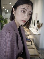 ヌヌ 渋谷 原宿 明治神宮前(nunu) レイヤーカットウルフカットボブグレージュオリーブべージュ