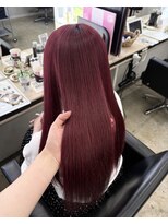 アジールヘア 赤羽駅南口店(agir hair) 透明感ブリーチカラーチェリーレッド
