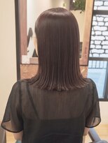 ヘアーデザインワウ(Hair design WOW)&nbsp;艶髪ストレート×切りっぱなしボブ【津久野/鳳】