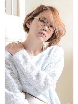 シェア(SHARE hair make works) 【SHARE】☆ゆるパーマで柔かな大人ショートボブ☆