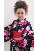 2016夏浴衣着付け＆ヘアセット5400円